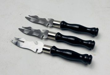 Вилка-нож для снятия мяса БЛЭК, с деревяной ручкой SH-3116 фото
